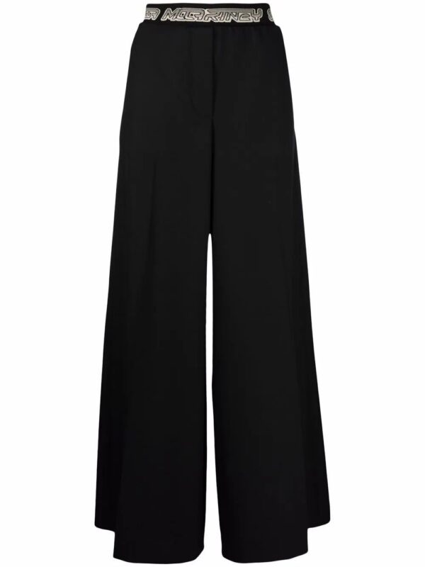 Stella McCartney  logo waistband palazzo trousers