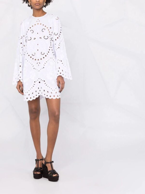 Dolce & Gabbana  embroidered-design long-sleeve dress - Image 2