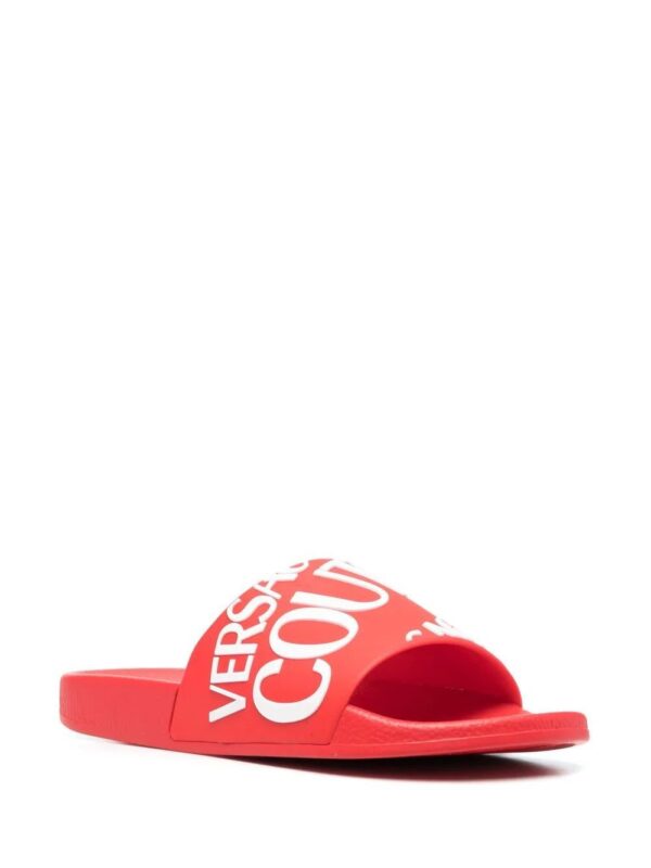 Versace Jeans Couture  diagonal logo flat slides - Image 2