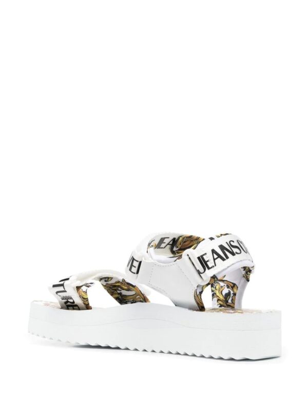 Versace baroque-print logo sandals - Image 3
