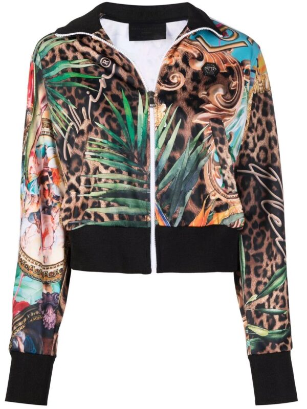 Philipp Plein  Baroque Flowers printed jacket