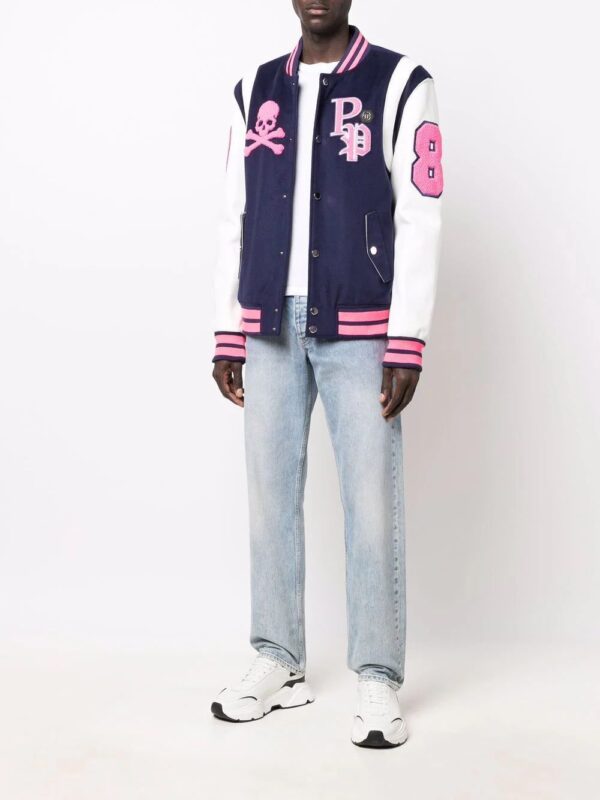 Philipp Plein  embroidered-logo varsity jacket - Image 2