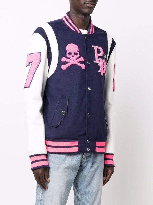 Philipp Plein  embroidered-logo varsity jacket - Image 3