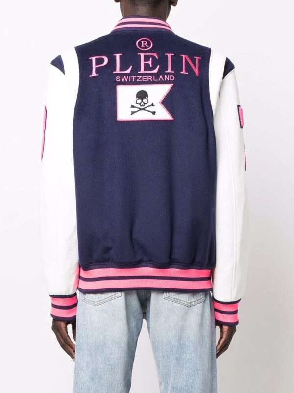 Philipp Plein  embroidered-logo varsity jacket - Image 4