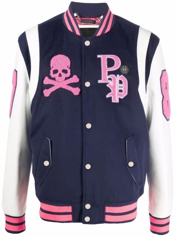 Philipp Plein  embroidered-logo varsity jacket