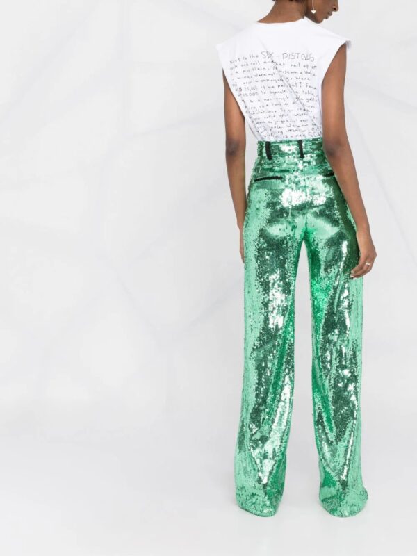 Philipp Plein  sequin-embellished wide-leg trousers - Image 4