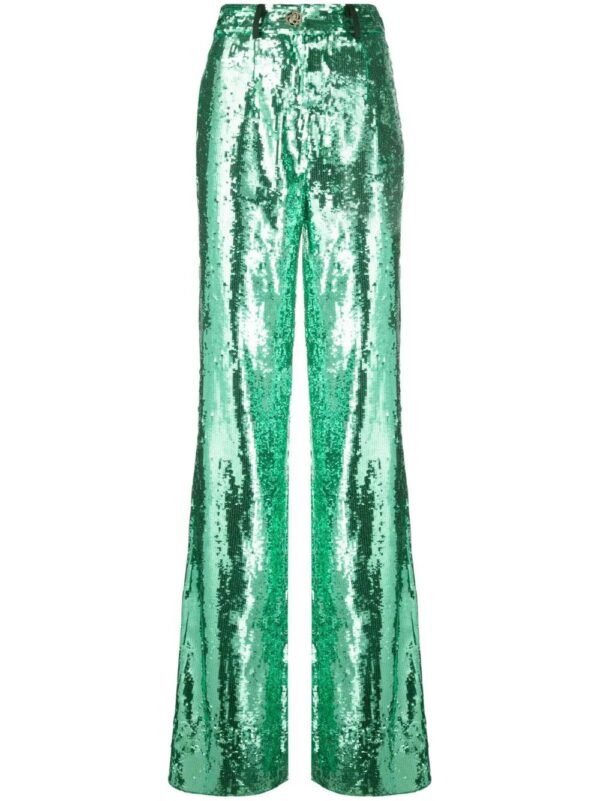 Philipp Plein  sequin-embellished wide-leg trousers