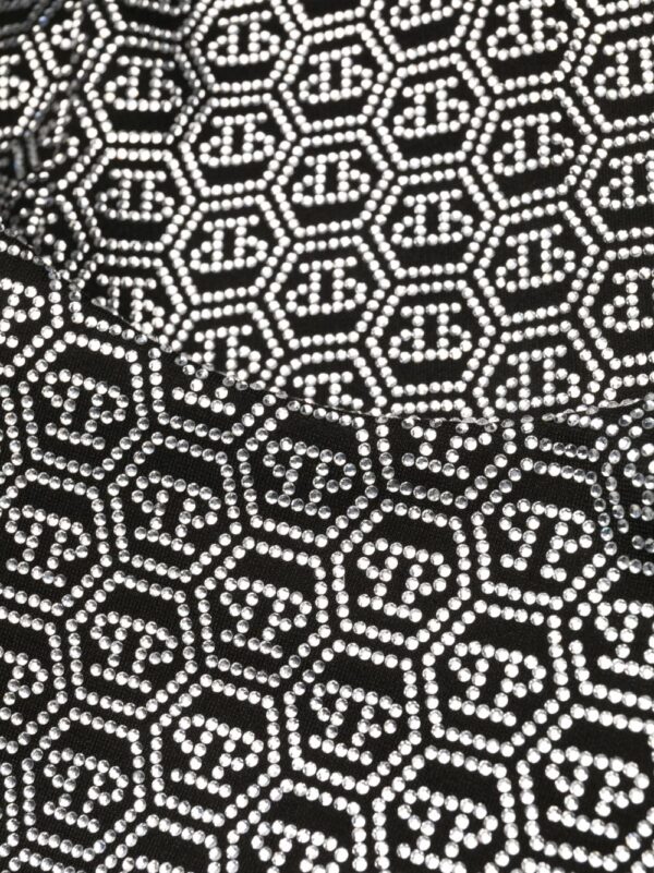 Philipp Plein Crystal-embellished long-sleeve mini dress - Image 7