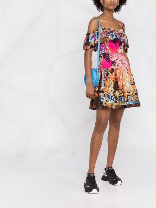 Philipp Plein Palms mini dress - Image 5