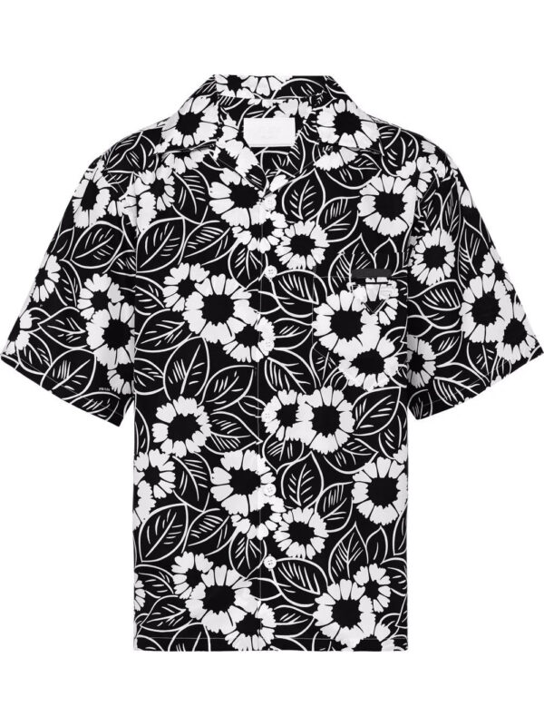 Prada  printed twill shirt