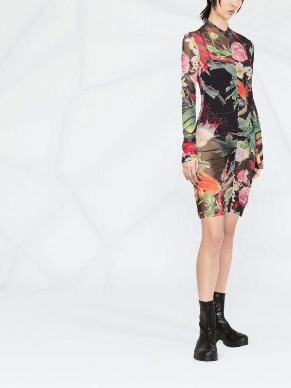 Philipp Plein floral-print short dress - Image 4