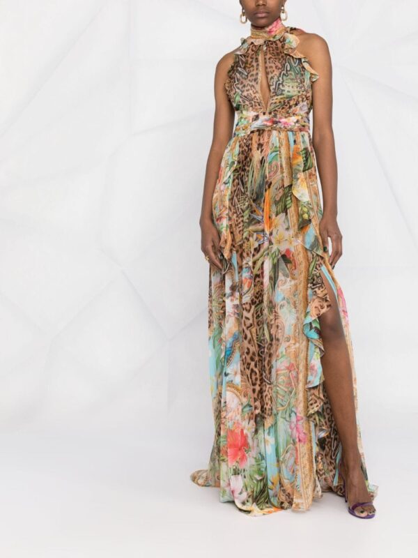 Philipp Plein baroque-print maxi dress - Image 2