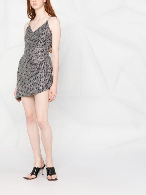 Philipp Plein Crystal-embellished logo mini dress - Image 3