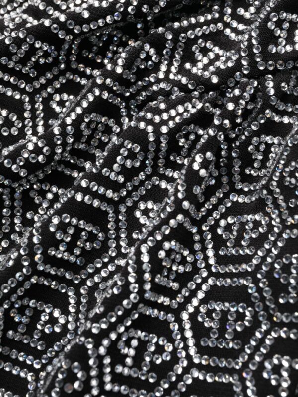 Philipp Plein Crystal-embellished logo mini dress - Image 7