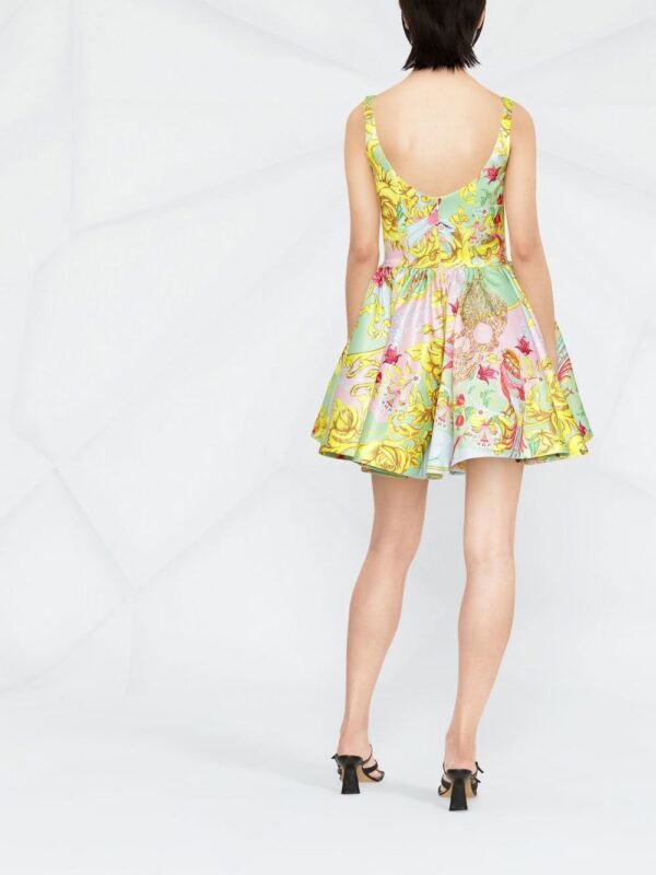 Philipp Plein baroque pattern-print mini dress - Image 4