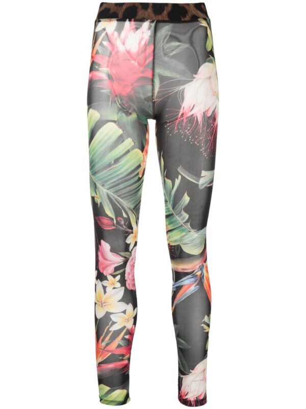 Philipp Plein  floral-print leggings