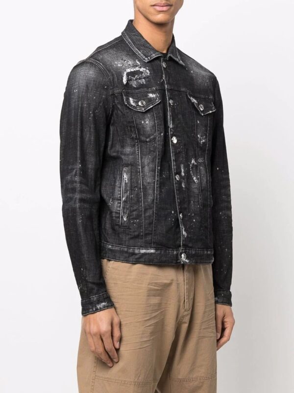 Dsquared2  distressed-effect denim jacket - Image 3