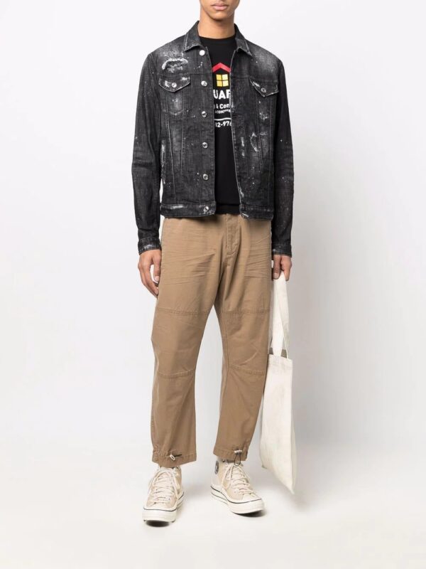 Dsquared2  distressed-effect denim jacket - Image 2