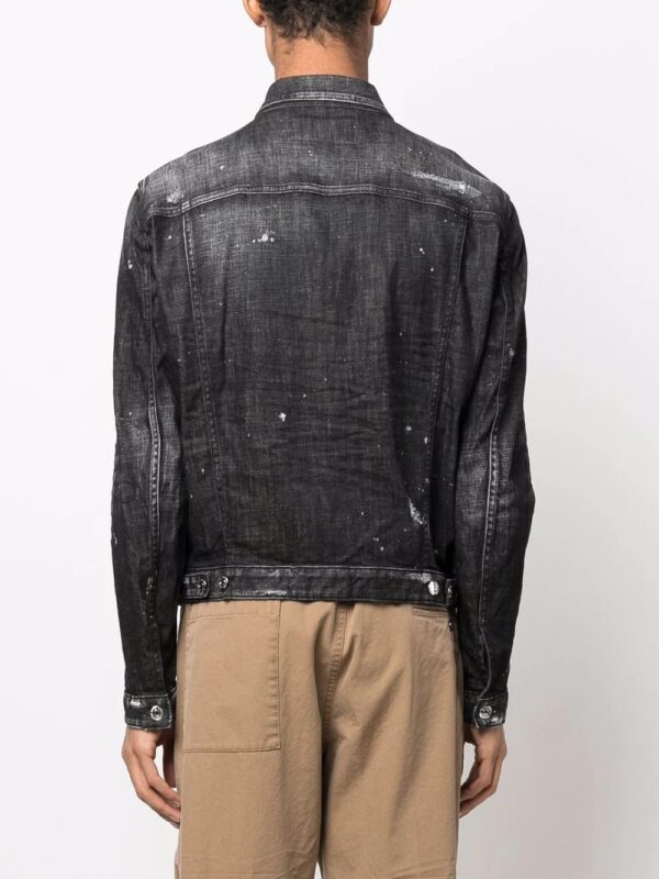 Dsquared2  distressed-effect denim jacket - Image 4