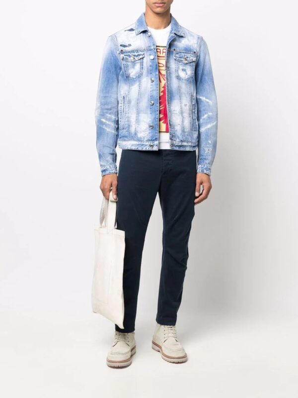 Dsquared2  distressed denim jacket - Image 2