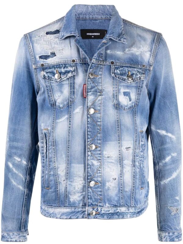 Dsquared2  distressed denim jacket