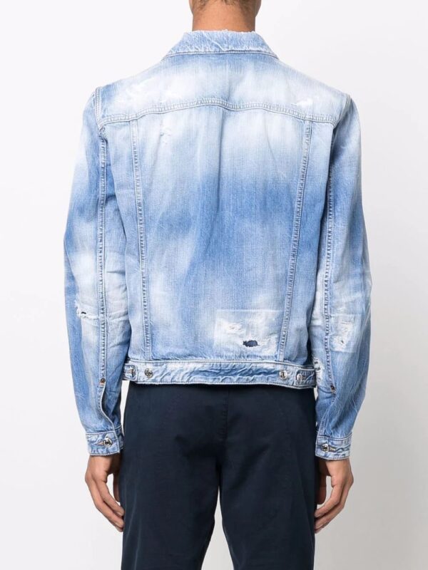 Dsquared2  distressed denim jacket - Image 4