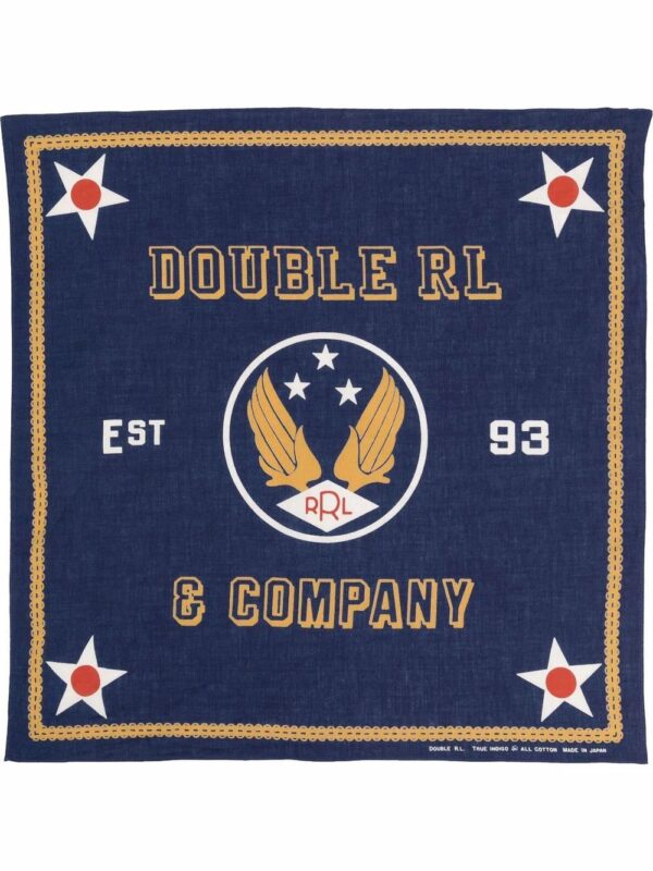 Ralph Lauren RRL  logo print cotton scarf - Image 2