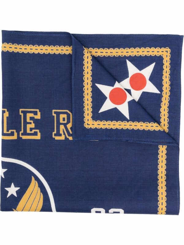 Ralph Lauren RRL  logo print cotton scarf