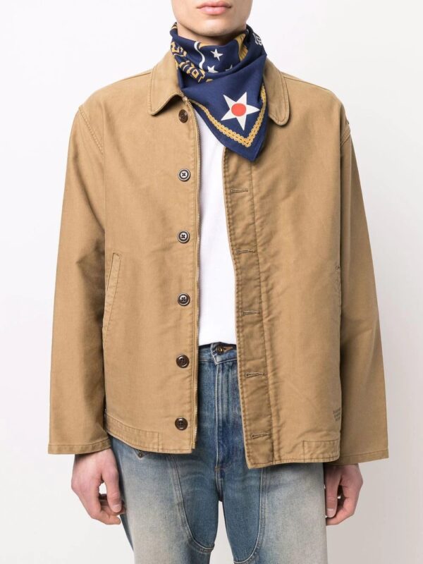 Ralph Lauren RRL  logo print cotton scarf - Image 4
