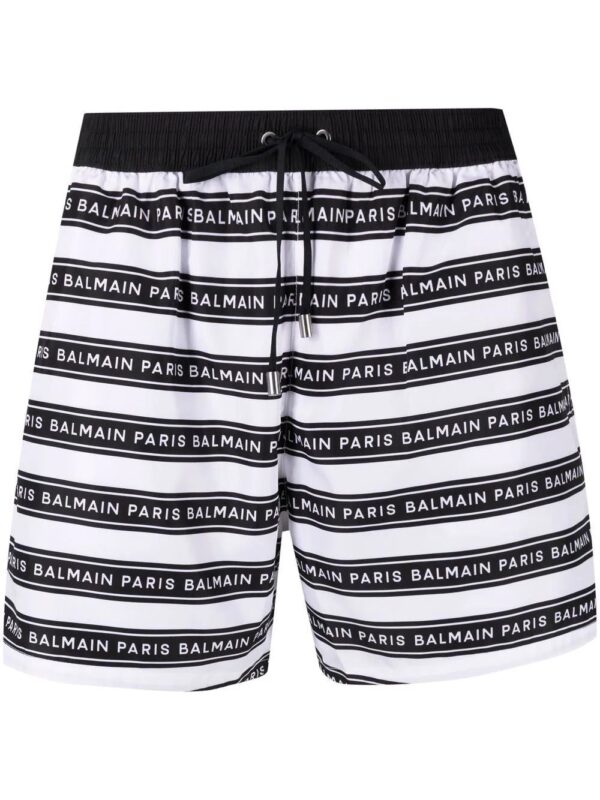 Balmain  logo-stripe drawstring boxers