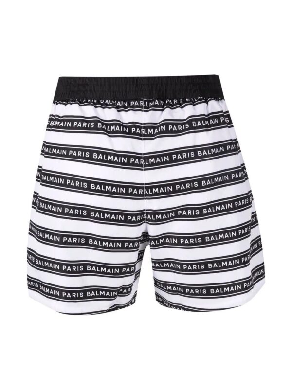 Balmain  logo-stripe drawstring boxers - Image 2