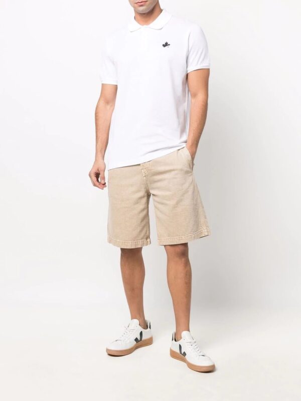 Dsquared2 logo-print pointelle-knit polo shirt - Image 2