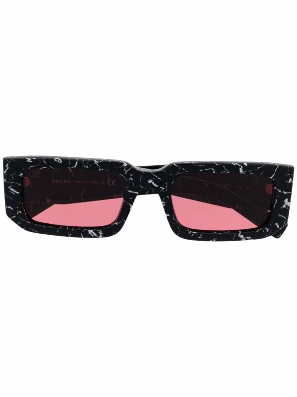 Prada Eyewear marble-effect square-frame sunglasses