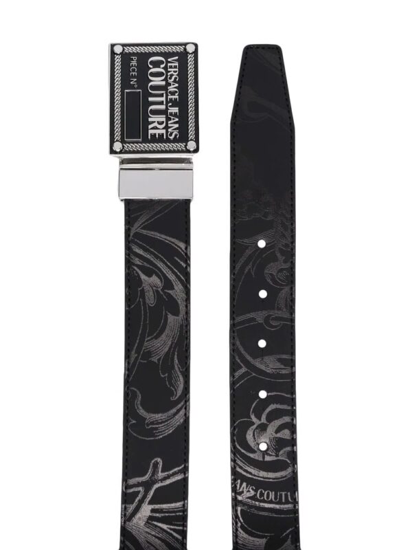 Versace paisley-print logo-buckle belt - Image 2