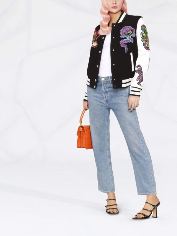 Philipp Plein  embroidered-patches colour-block varsity jacket - Image 4