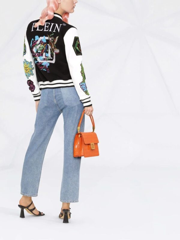 Philipp Plein  embroidered-patches colour-block varsity jacket - Image 2