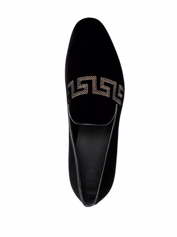 Versace  Greca-embroidered loafers - Image 4
