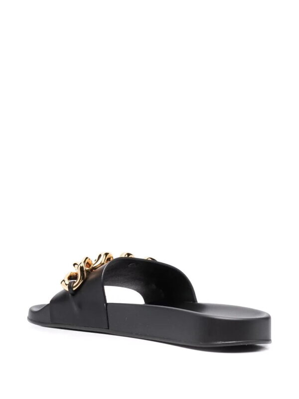 Versace  chain-embellished flat slides - Image 3