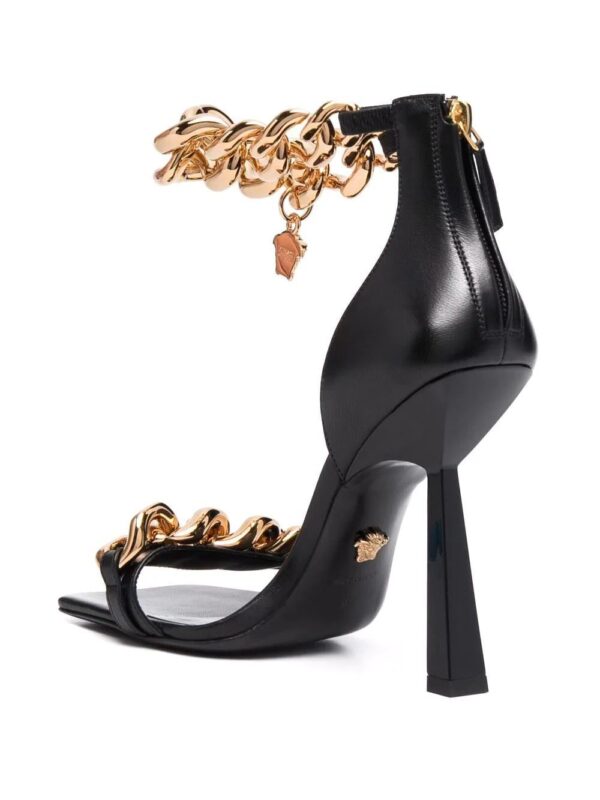 Versace  chain-embellished Medusa sandals - Image 3
