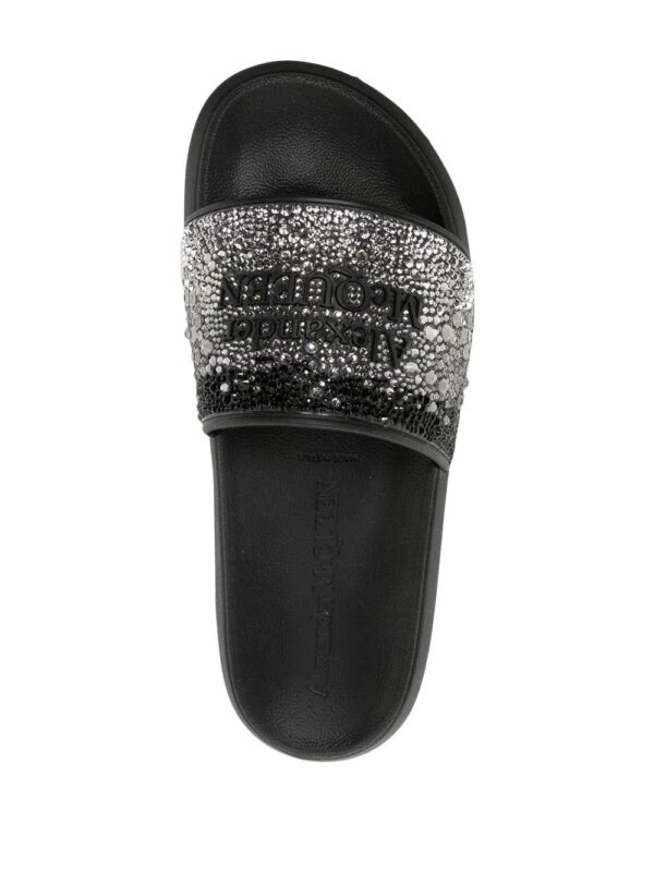 Alexander McQueen  logo-embellished pool slides - Image 4