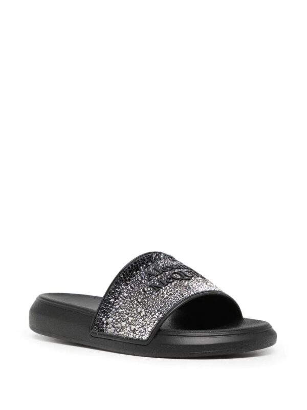 Alexander McQueen  logo-embellished pool slides - Image 2