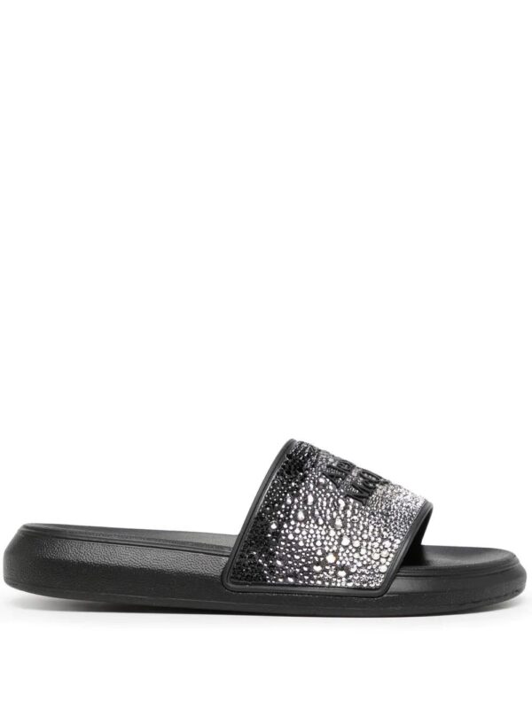 Alexander McQueen  logo-embellished pool slides