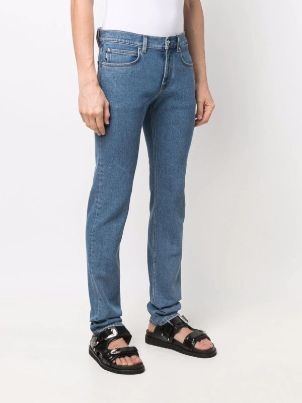 Versace  straight-leg greca-print jeans - Image 3