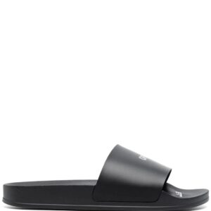 Off-White  logo-print flat slides