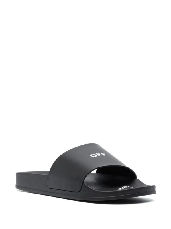 Off-White  logo-print flat slides - Image 2