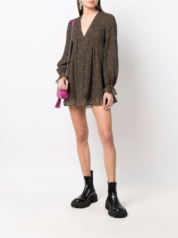 Saint Laurent leopard-print short dress - Image 2