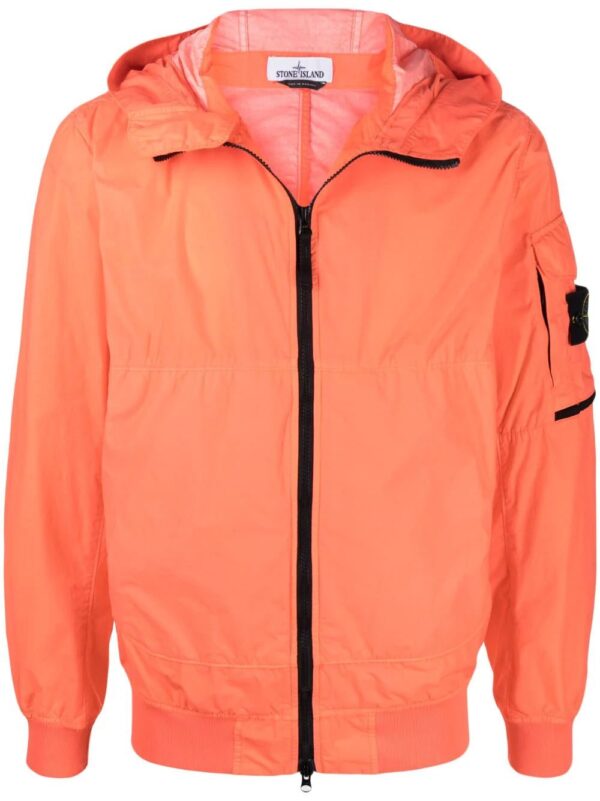 Stone Island  Compass badge lightweight hooded jacket