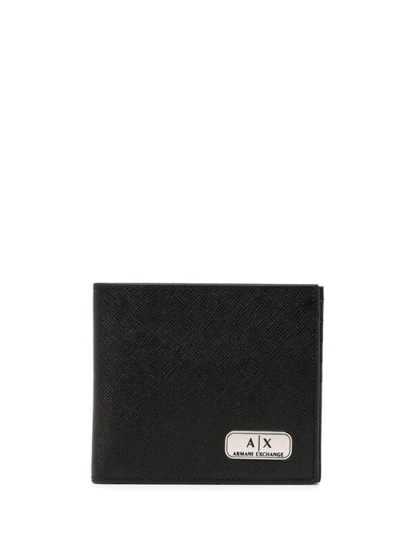 Armani Exchange  logo-patch bifold wallet