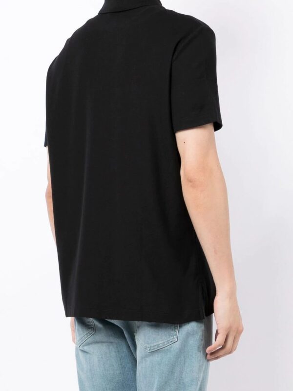 Armani Exchange logo-patch polo shirt - Image 4