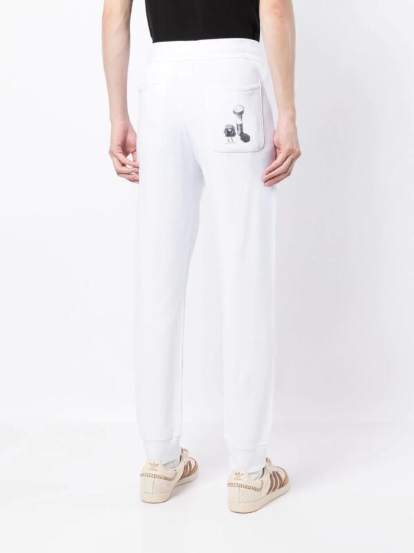 Armani Exchange  logo-print track pants - Image 4